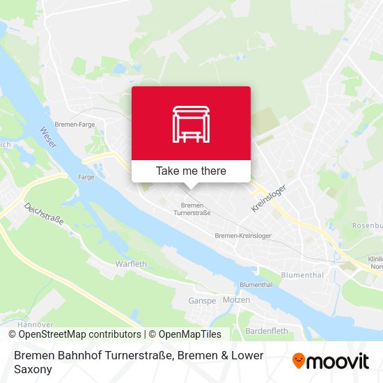 Bremen Bahnhof Turnerstraße map