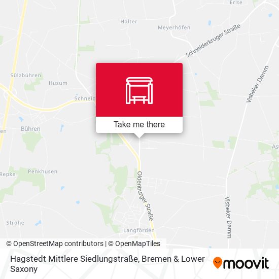Hagstedt Mittlere Siedlungstraße map