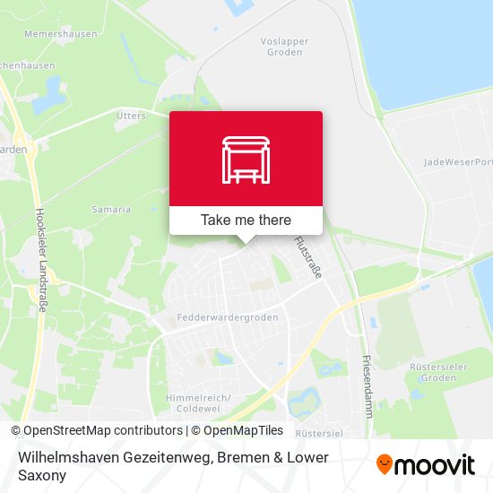 Wilhelmshaven Gezeitenweg map