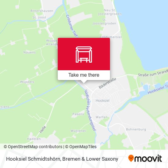 Hooksiel Schmidtshörn map
