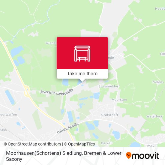 Moorhausen(Schortens) Siedlung map