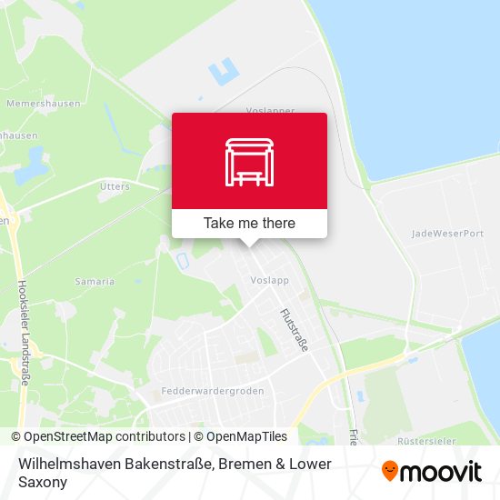 Wilhelmshaven Bakenstraße map