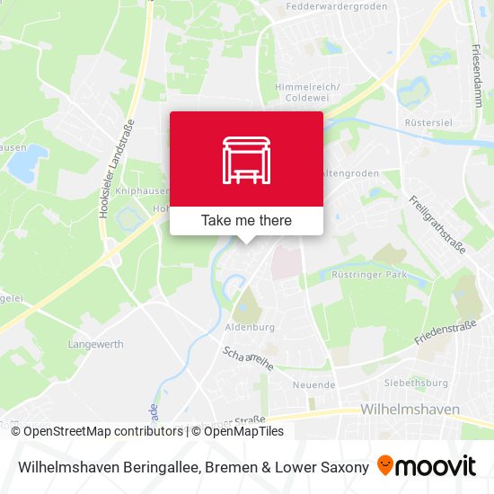 Wilhelmshaven Beringallee map