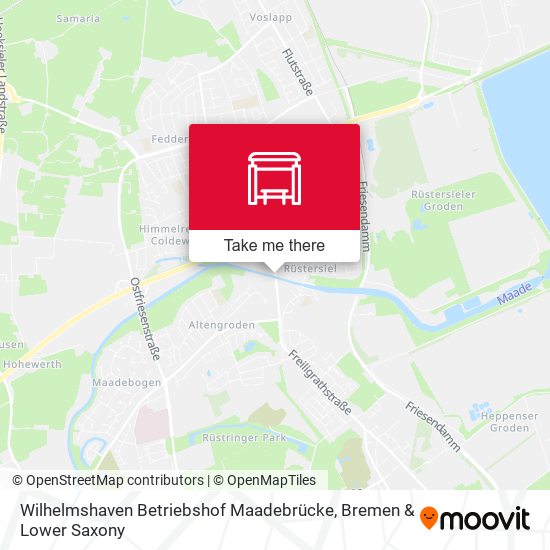 Wilhelmshaven Betriebshof Maadebrücke map