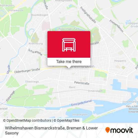 Wilhelmshaven Bismarckstraße map