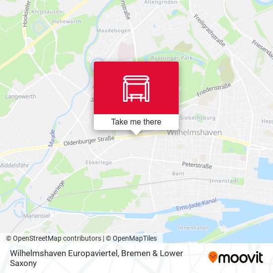 Wilhelmshaven Europaviertel map