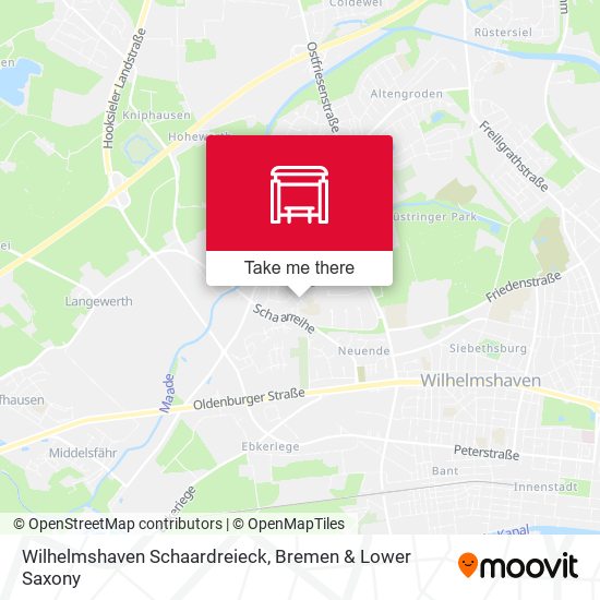 Wilhelmshaven Schaardreieck map