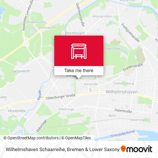 Wilhelmshaven Schaarreihe map