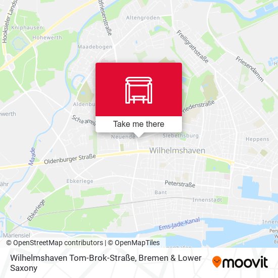 Wilhelmshaven Tom-Brok-Straße map