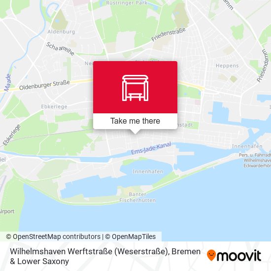 Wilhelmshaven Werftstraße (Weserstraße) map