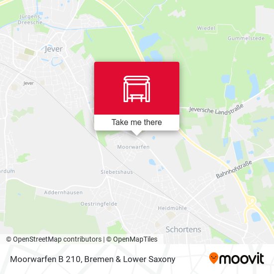 Moorwarfen B 210 map