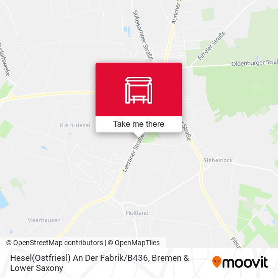 Hesel(Ostfriesl) An Der Fabrik / B436 map