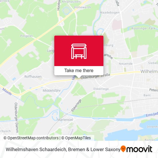 Wilhelmshaven Schaardeich map