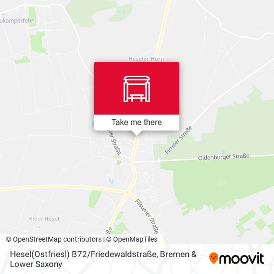 Hesel(Ostfriesl) B72 / Friedewaldstraße map