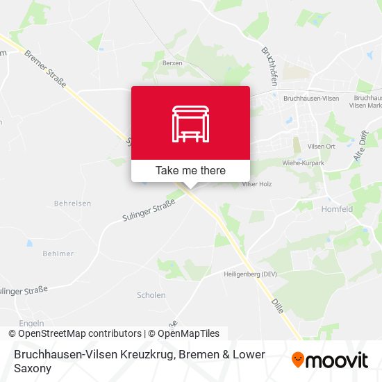 Bruchhausen-Vilsen Kreuzkrug map