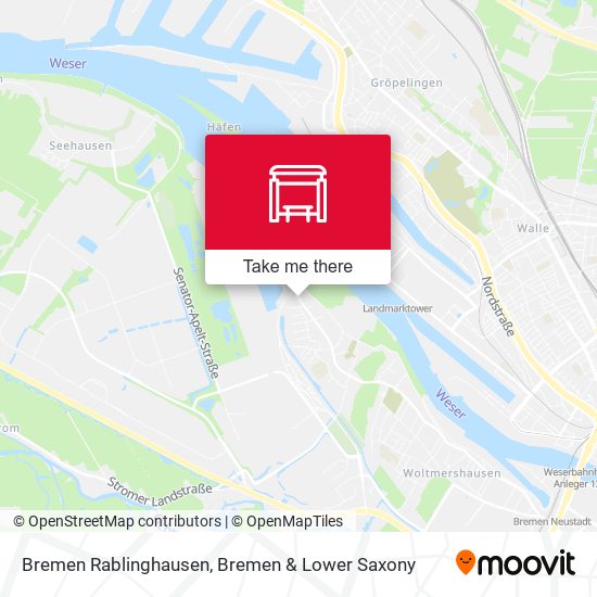 Bremen Rablinghausen map