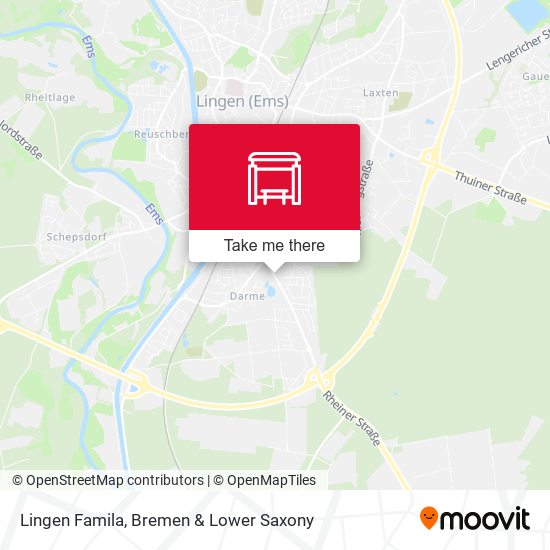 Lingen Famila map