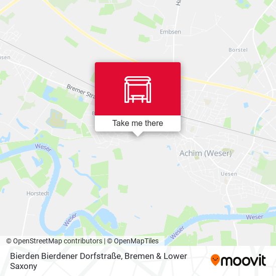 Bierden Bierdener Dorfstraße map