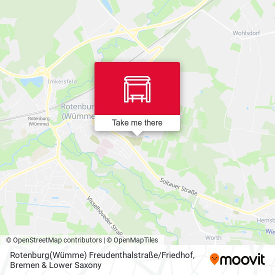 Rotenburg(Wümme) Freudenthalstraße / Friedhof map