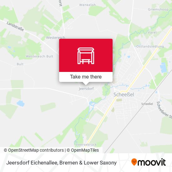 Jeersdorf Eichenallee map