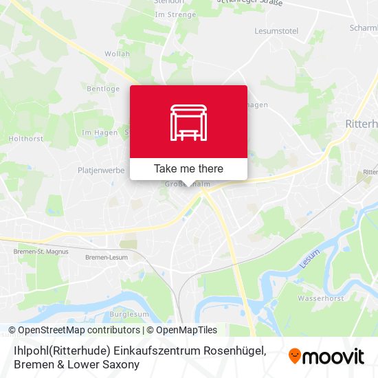Ihlpohl(Ritterhude) Einkaufszentrum Rosenhügel map