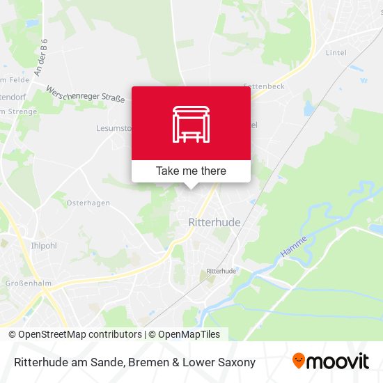 Ritterhude am Sande map