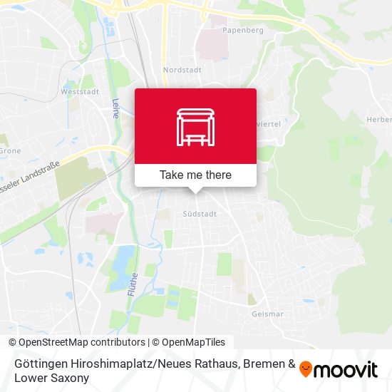 Göttingen Hiroshimaplatz / Neues Rathaus map