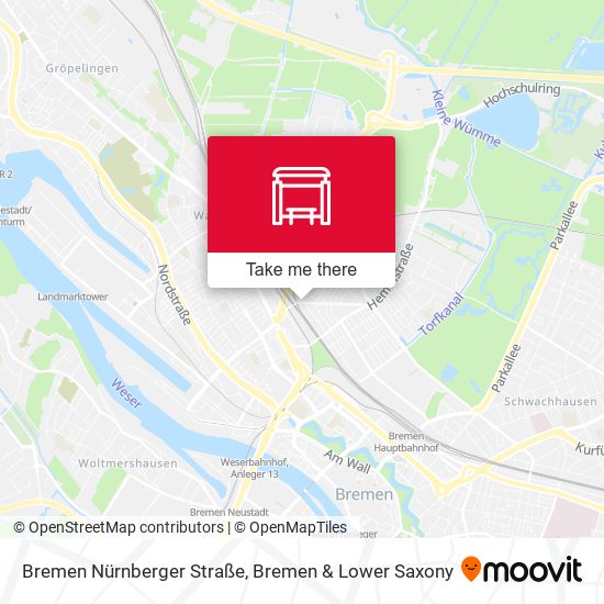 Bremen Nürnberger Straße map