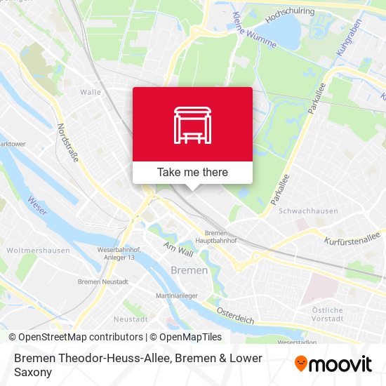 Bremen Theodor-Heuss-Allee map