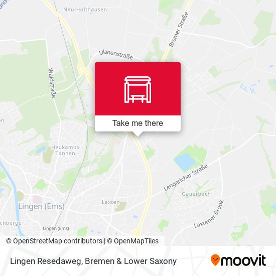 Lingen Resedaweg map