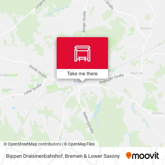 Bippen Draisinenbahnhof map