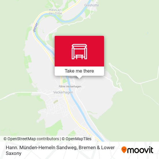 Hann. Münden-Hemeln Sandweg map