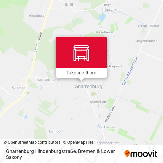 Gnarrenburg Hindenburgstraße map