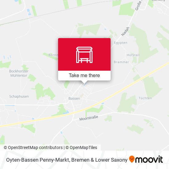Oyten-Bassen Penny-Markt map