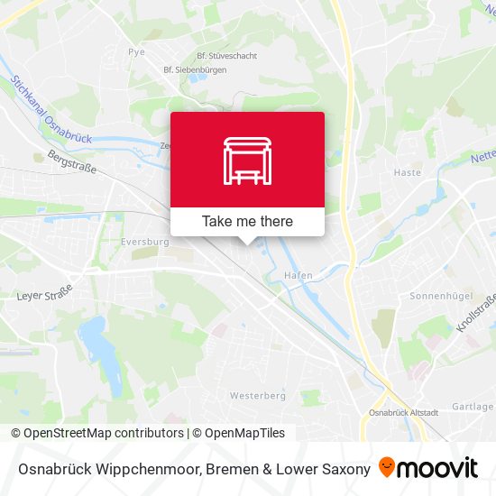 Osnabrück Wippchenmoor map