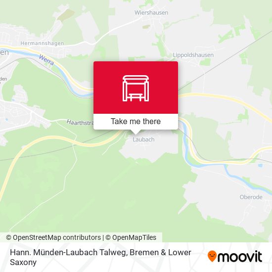 Hann. Münden-Laubach Talweg map