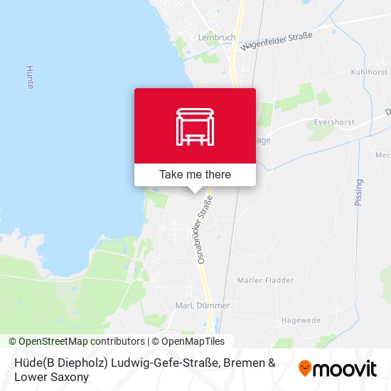 Hüde(B Diepholz) Ludwig-Gefe-Straße map