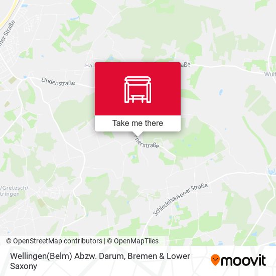 Wellingen(Belm) Abzw. Darum map