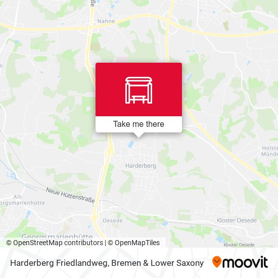 Harderberg Friedlandweg map