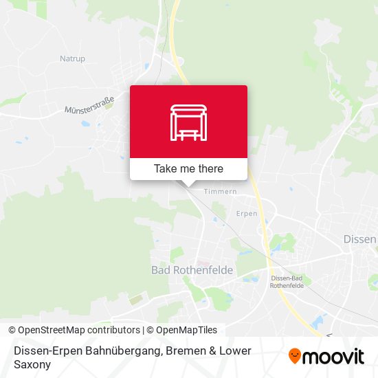 Dissen-Erpen Bahnübergang map