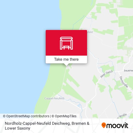 Nordholz-Cappel-Neufeld Deichweg map