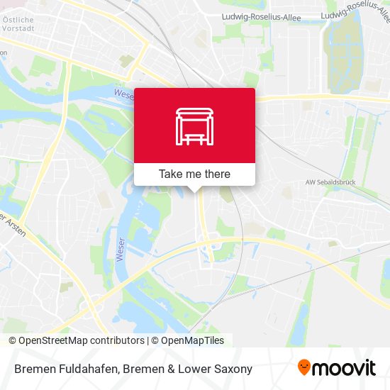 Bremen Fuldahafen map