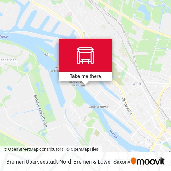 Bremen Überseestadt-Nord map