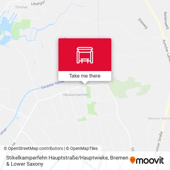 Stikelkamperfehn Hauptstraße / Hauptwieke map