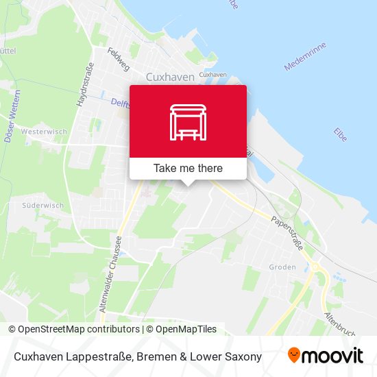 Cuxhaven Lappestraße map