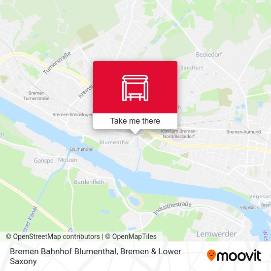Bremen Bahnhof Blumenthal map