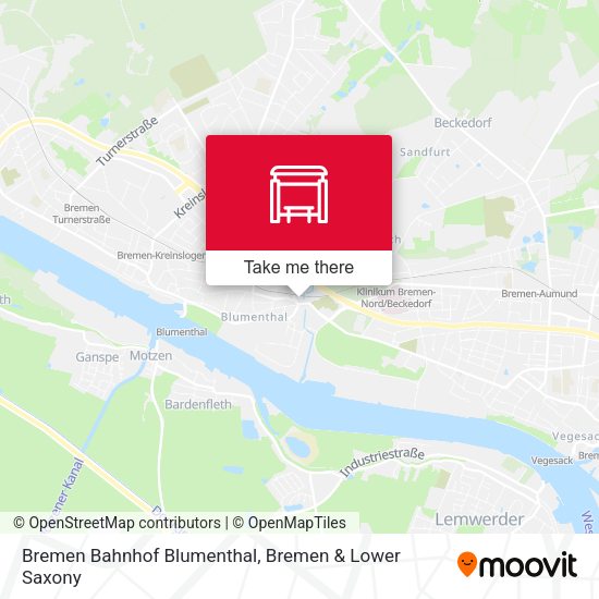 Bremen Bahnhof Blumenthal map