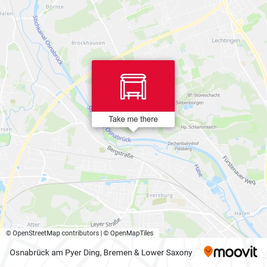 Osnabrück am Pyer Ding map