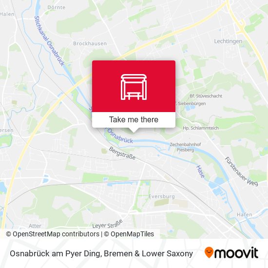 Osnabrück am Pyer Ding map