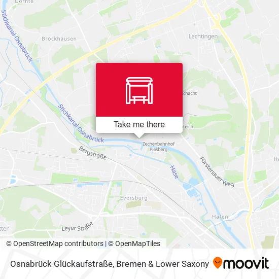 Карта Osnabrück Glückaufstraße